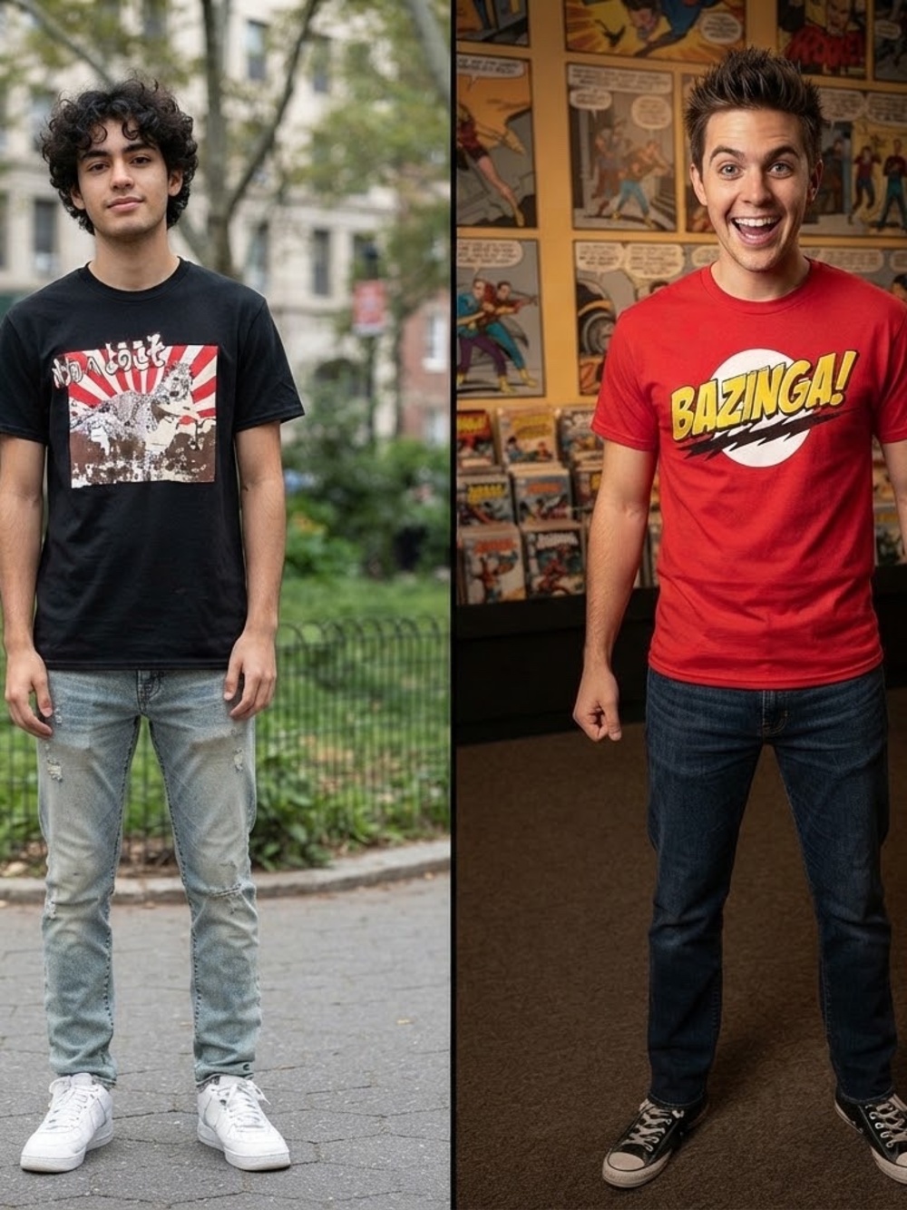 3 Size Large T-Shirts BAZINGA / ZOMBIE KILLER Plus 1 other